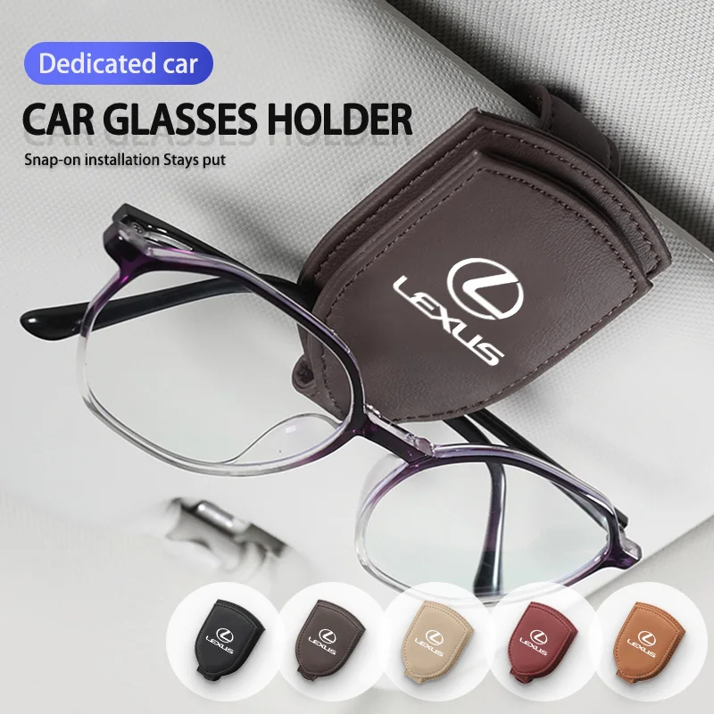 Автомобильный солнцезащитный козырек, зажим для очков, кожаный магнитный держатель для солнцезащитных очков для Lexus GX470 LS400 LX470 LX570 RC350 UX250h ES350 RX450h
