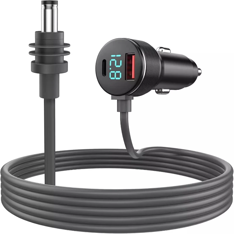 

Voltage digital display 3-in-1 car charging power cord cigarette lighter data cable for fourth generation mini