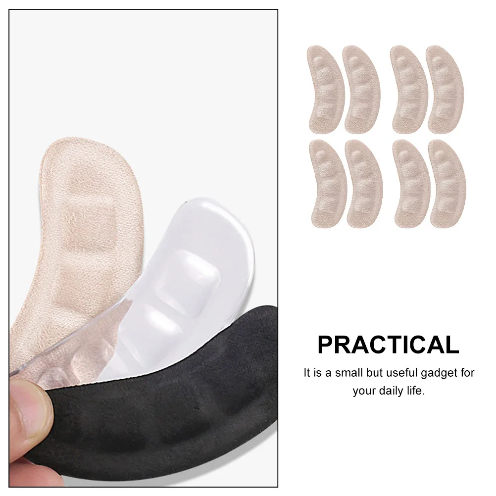 

4Pairs Anti-Skid Heel Stickers Invisible Wear-Resistant Breathable Rear Heel Pads High Heels Front Feet Palm Pads