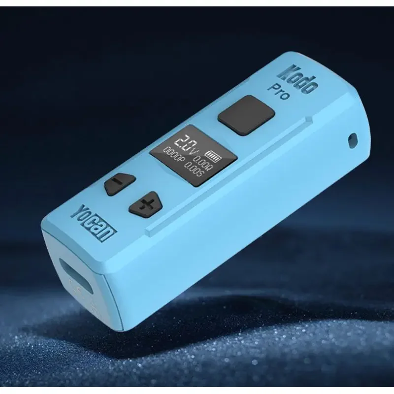 Original yocan kodo pro caixa mod vape bateria caneta 510 rosca 400mah 10s pré-aquecer tela oled caber 510 carrinhos cigarro eletrônico
