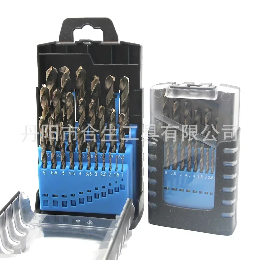 M35 high-speed roasted jute drill fully ground stainless steel open-hole cobalt-containing for electric straight drill bit