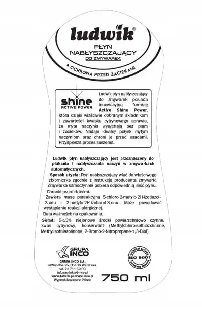 ملمع صحون لودفيج ، ليمون ، غسيل