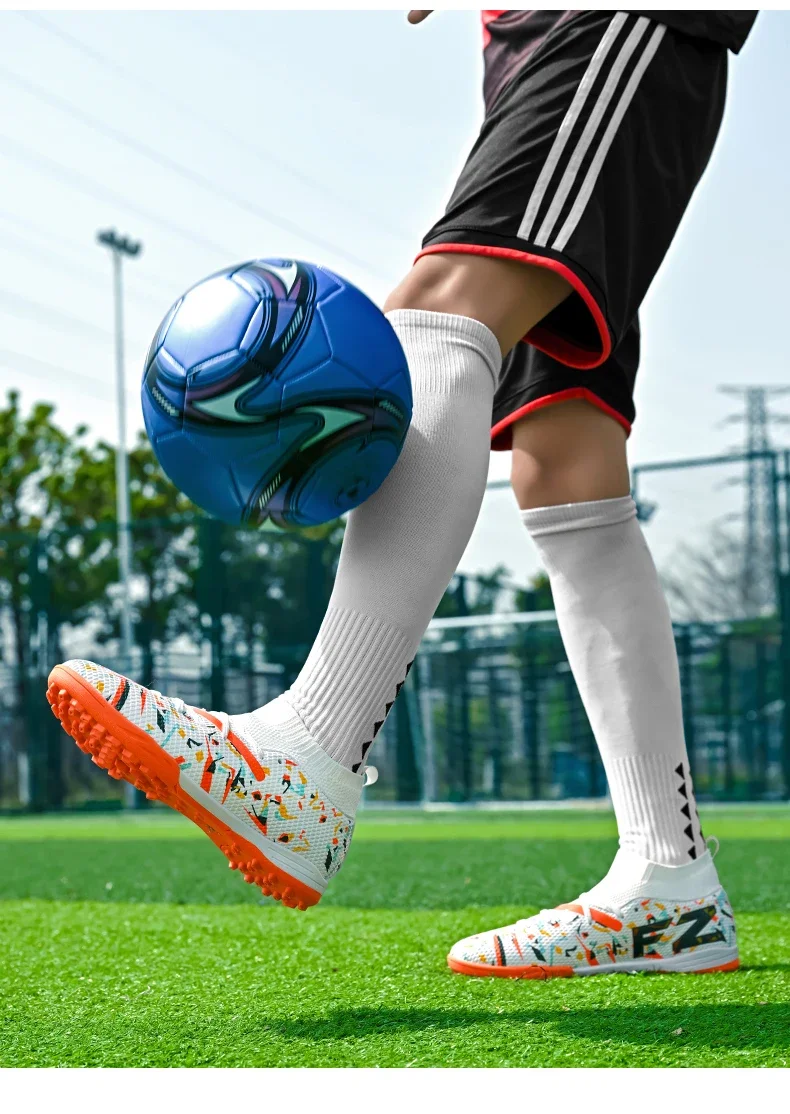 Fußballschuhe für Herren, professionelle Fußballschuhe, Outdoor-Futsal, Unisex, für Rasenplätze, atmungsaktiv, für Training und Wettkämpfe, rutschfeste Fußballschuhe für Gras. – Detail 5