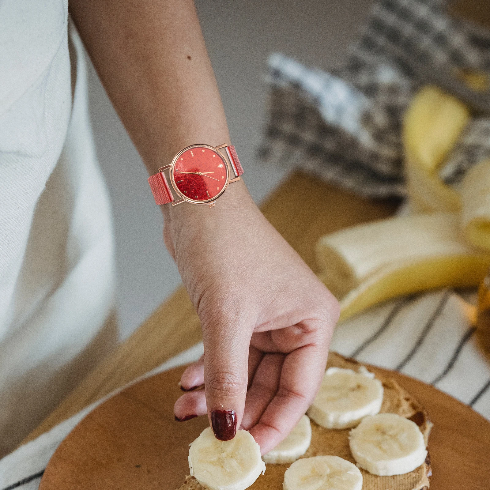 

Quartz Watch Woman Wristwatch for Women Fashion Women's Watches Silicone Female