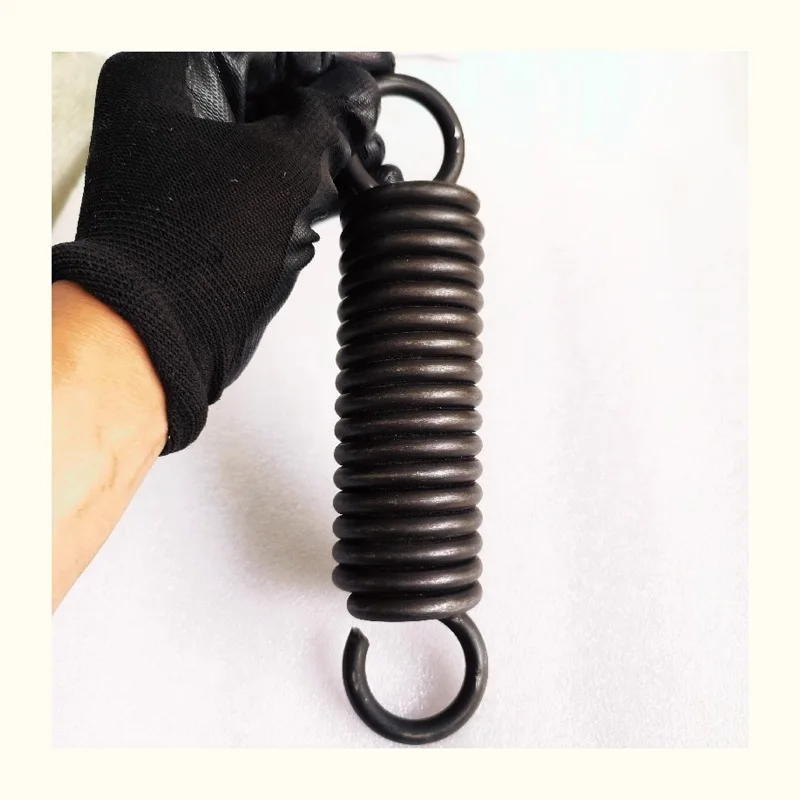 Spring steel single hook spring, Tension spring,Wire Dia 6mm,Outer Dia 30/35/40/50mm,Length100/120/180/200/220/250/280/300mm.