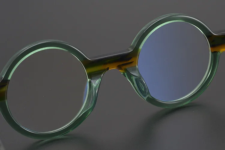 55104 Runde Acetat Brillen Rahmen Männer Myopie Brillen Frauen Optische Gläser Steampunk Brillen – Detail 22