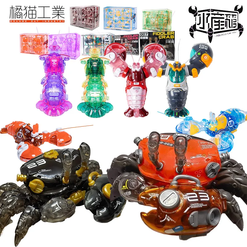 

Orange Cat Industry Original Aquaculture Box Series Fiddler Crab Anime Action Figure Assembly Model Toys Model Gifts for Boys