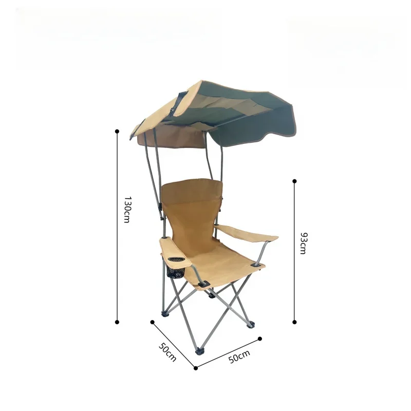 

Camping Folding Chair Sunshade Chair Portable Sunshade Barbecue Picnic Leisure Chair