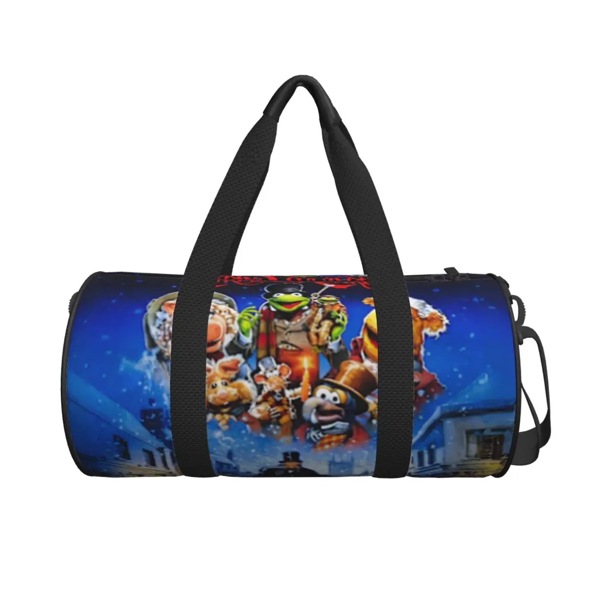 

Muppet Christmas Carol Large Duffle Gym Bag Multi-Functional Duffle Travel Bags Handbags Fitness bag
