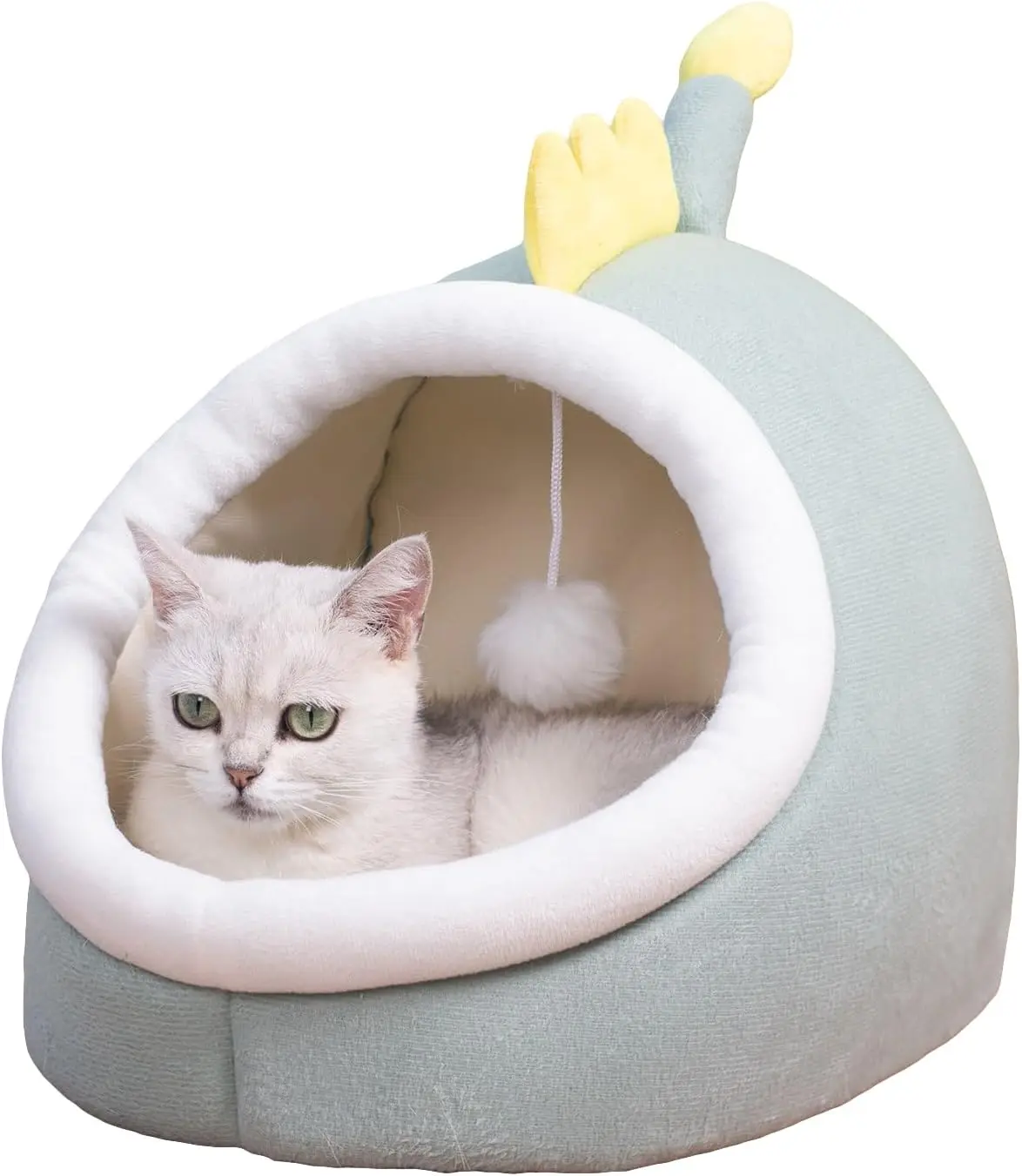 Cat Bed Cats House Kennel Nest Round Pets Sleeping Cave Self-Warming Kitten Beds Hut Comfortable Pet Cat Nest Tent Dog House