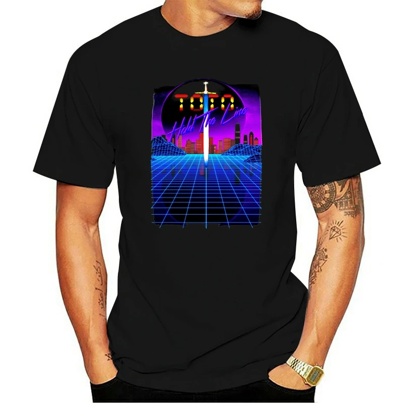 

Toto Hold The Line Yacht Rock Homage Retro Synthwave 80s от Silkdegreestees