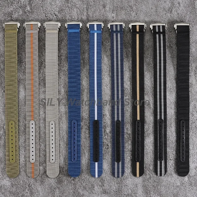 for Omega for  for Omega for Men Women Military Nylon Watchband 20mm 22mm Strap Ballistic Fabric Sports Bracelet Wristbelt Strap image 2