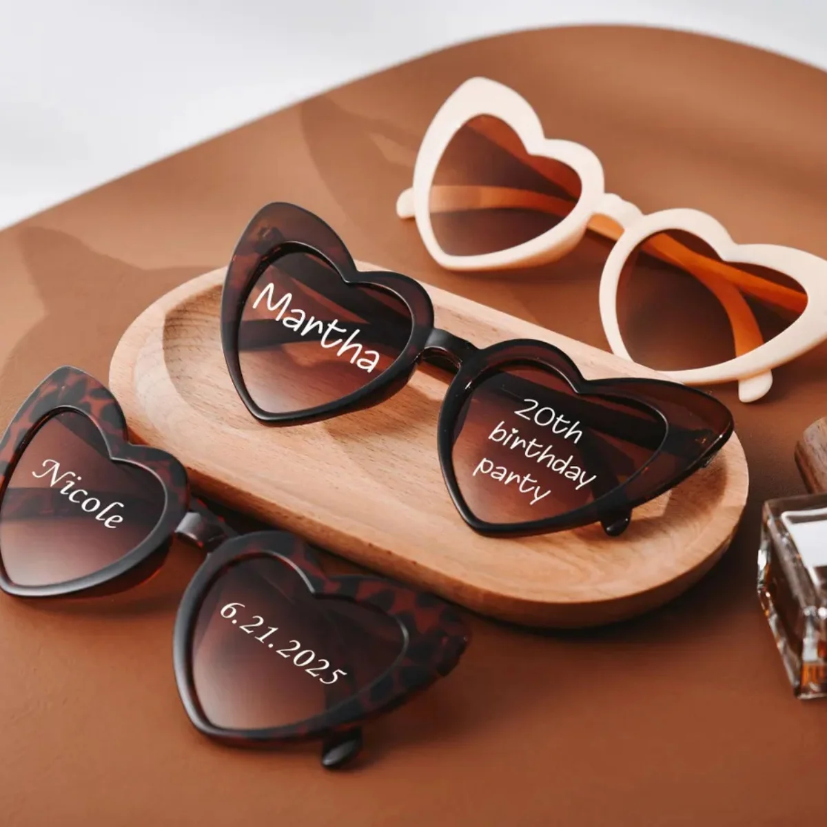 10 SZT. Okulary w kształcie serca: Upominki na wieczór panieński, akcesoria na wieczór panieński