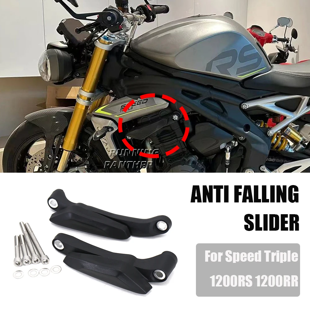 

Motorcycle High Quality Falling Protection Frame Slider Fairing Guard Crash Pad Protector For Speed Triple 1200 RS 1200 RR