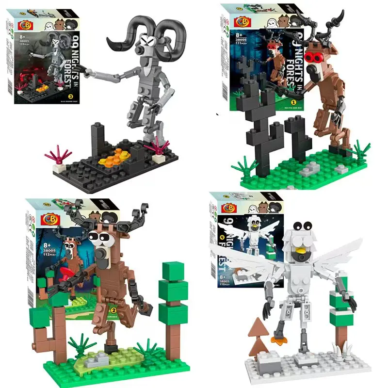 جديد 99 ليلة ليلة الرعب لعبة اللبنات في الغابة الوحش الغزلان الطوب للبنين اللعب هدايا عيد الميلاد عيد الميلاد #1