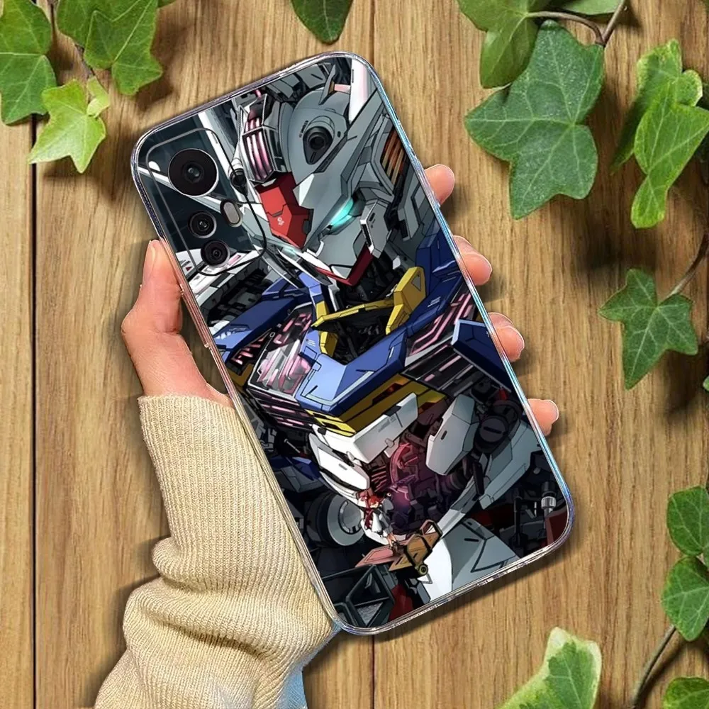 G-Gundam M-Mecha Phone Case For Xiaomi 11 Redmi Note 11 5G 8T 9A 9 10T Note8Pro Note9 12SUltra Transparent Case