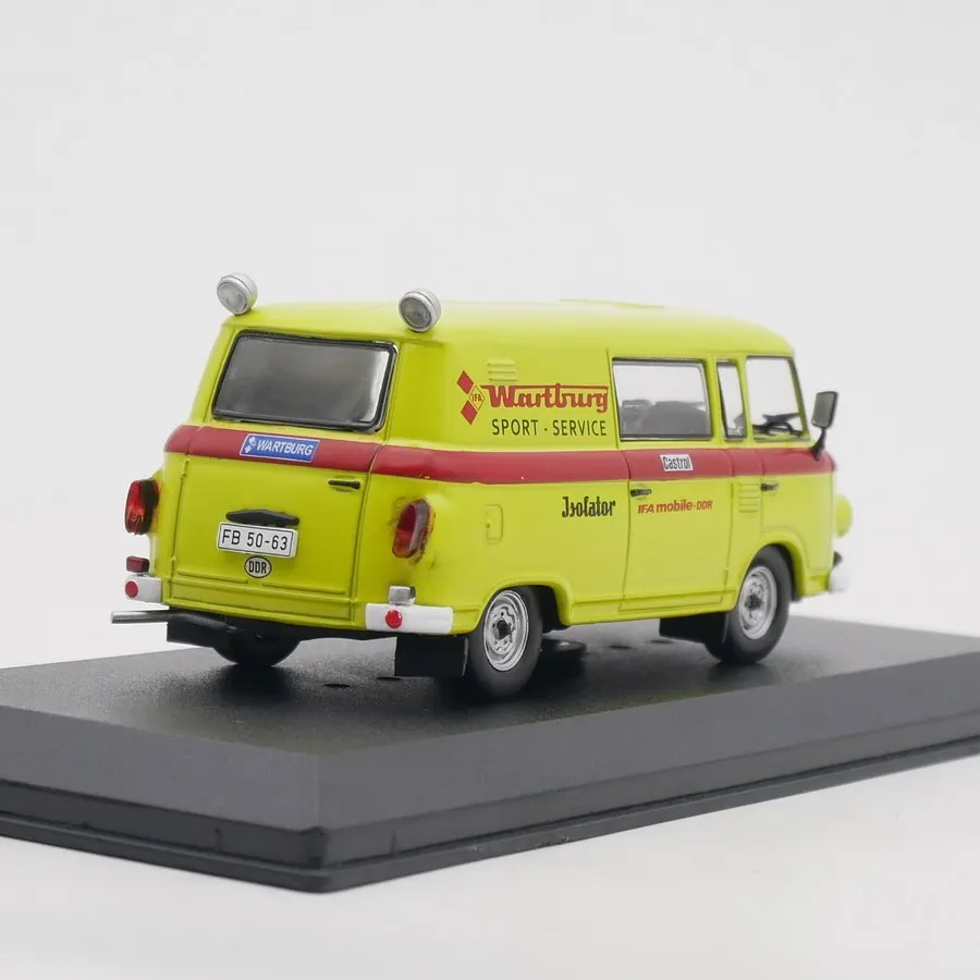 Diecast Ixo 1:43 Scale Barkas B1000 1984 Van Wartburg Rally Team Alloy Car Model view 4