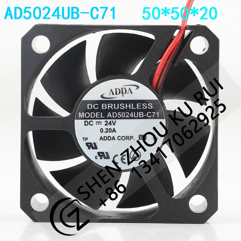 ADDA DC 24V 0.20A AC EC 5020 Double ball bearing Power converter Super quiet Cooling fan