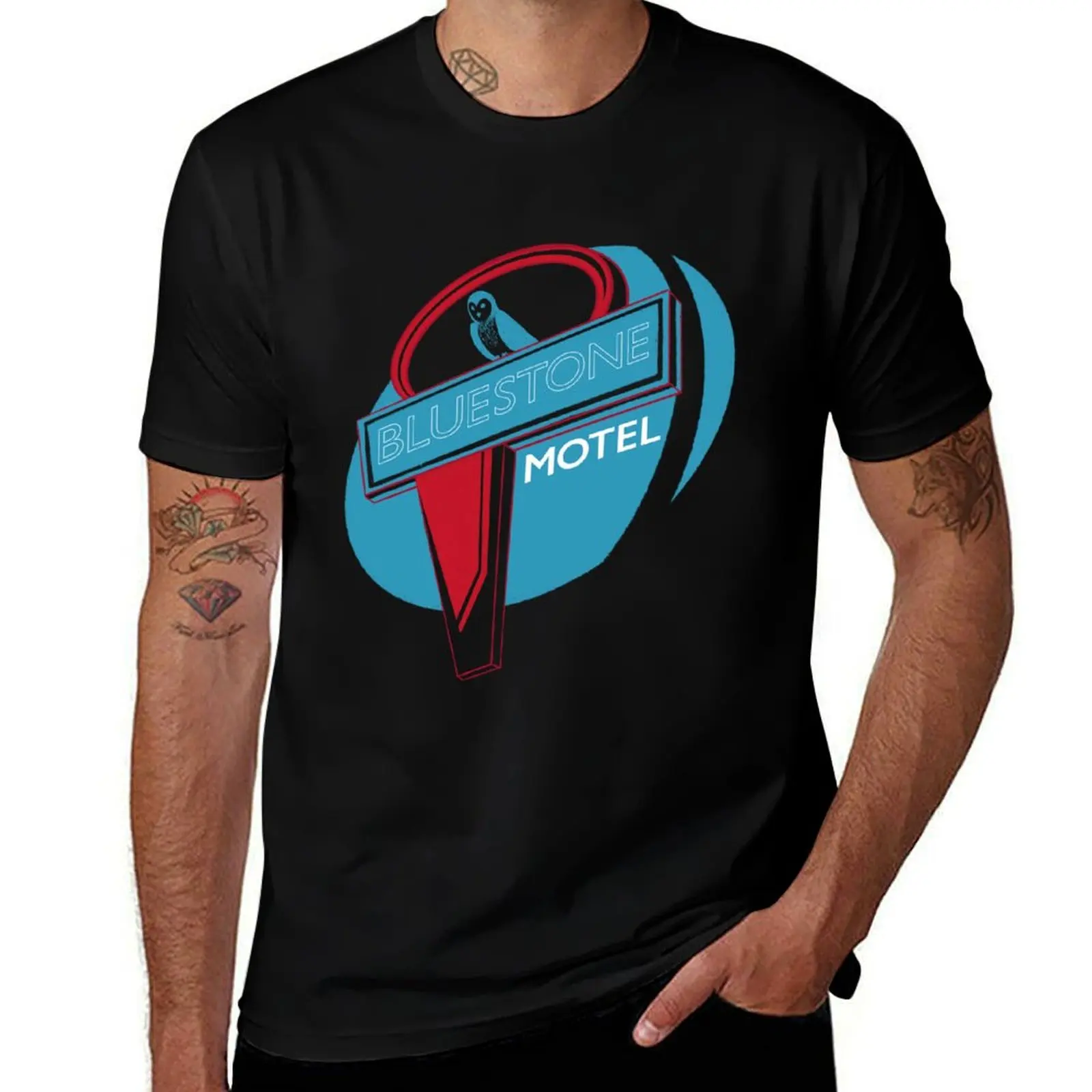 Bluestone Motel Sign T-Shirt Sun Protective Outdoor Tee Top T-Shirt