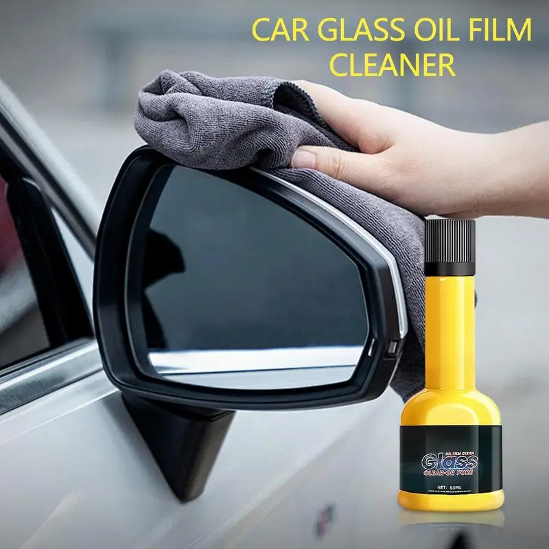 Dissolvant de film d'huile pour verre automobile, supporter ficateur de film d'huile, nettoyant pour verre, produits automobiles, 80ml