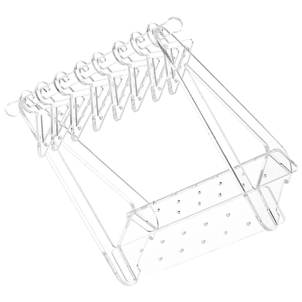 

Acrylic Earring Rack Holder Hanger Type Jewelry Organizer Stand Clear Display Rack for Ear Studs Earrings Retail