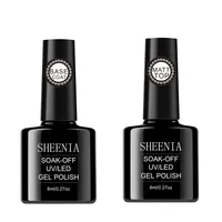 15ml Nail Gel Polish, Long-lasting Soak off UV Top Coat, Matt Top Coat for Nail Art and Design