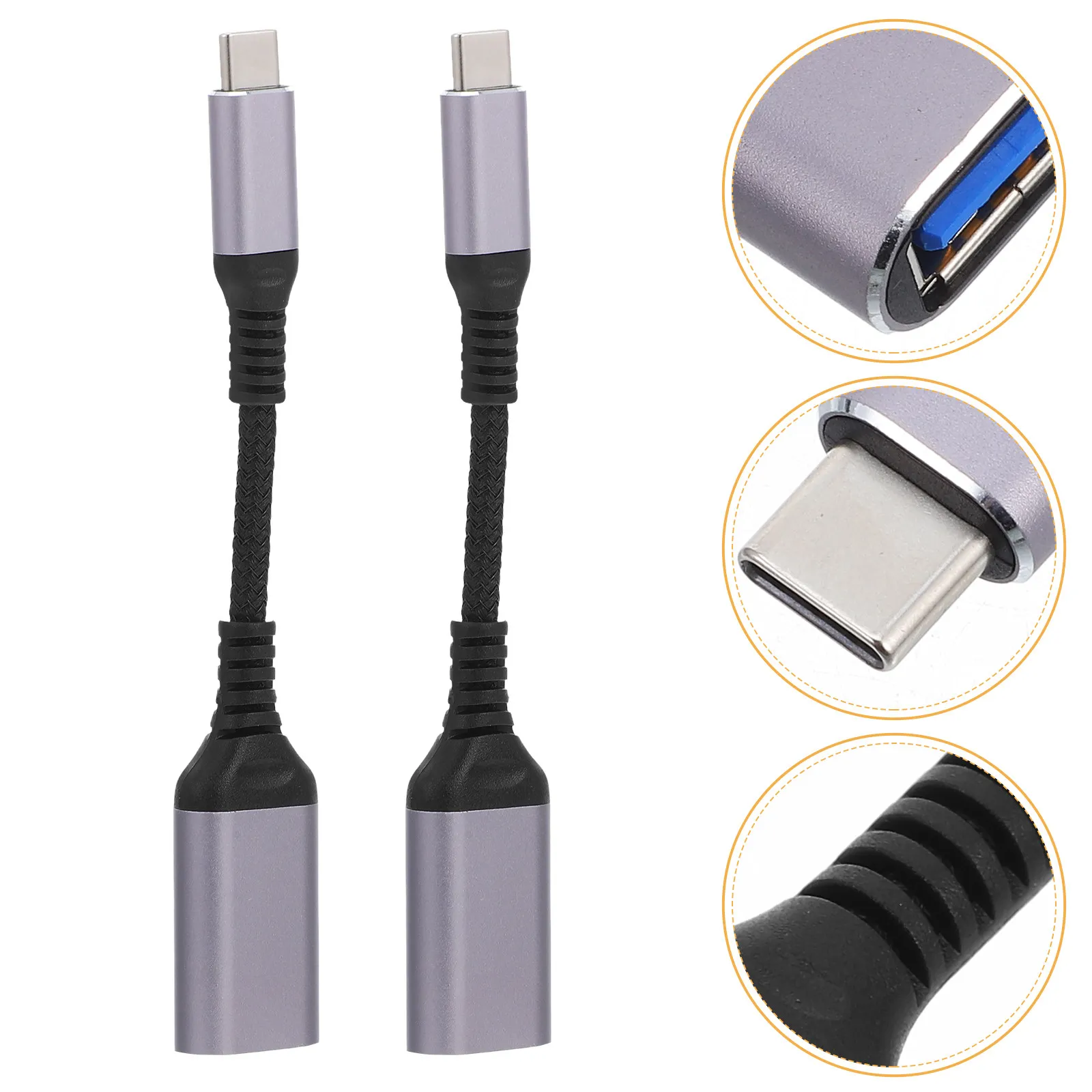 2Pcs USB-C To Usb A…
