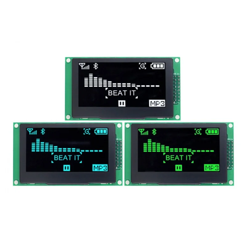 

The 2.7 inch OLED display 128*64 pcs SSD1322 LCD display to connect to the 16 pin SPI module interface