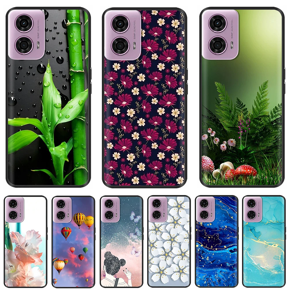 For Motorola G04 Case Fashion Soft Silicone Shockproof Luxury Back Cover For Motorola Moto G24 Cases Funda Shells for Moto G14