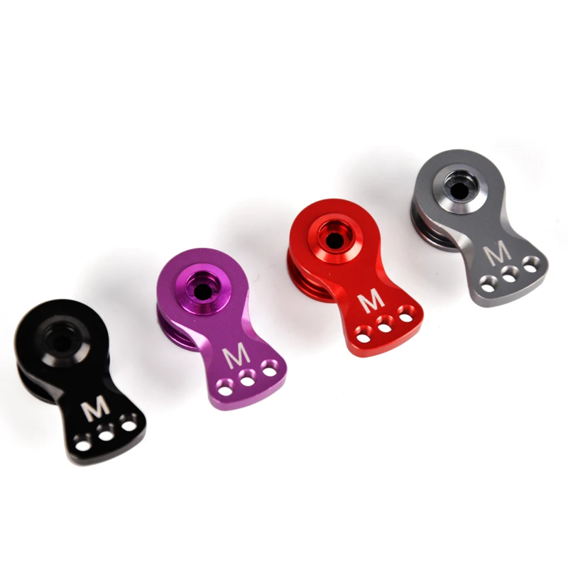 [Protezione regolabile] Braccio servo in metallo regolabile a 3 fori stile m 25t con protezione tampone per accessori modello auto/barca 1/10 1/8 Rc