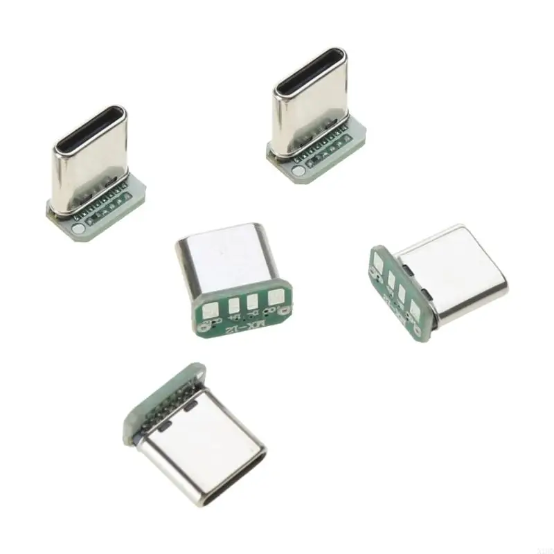

N1HD 5pcs Type C Male Vertical Patch Board 16pin Data Band PCB Male for He