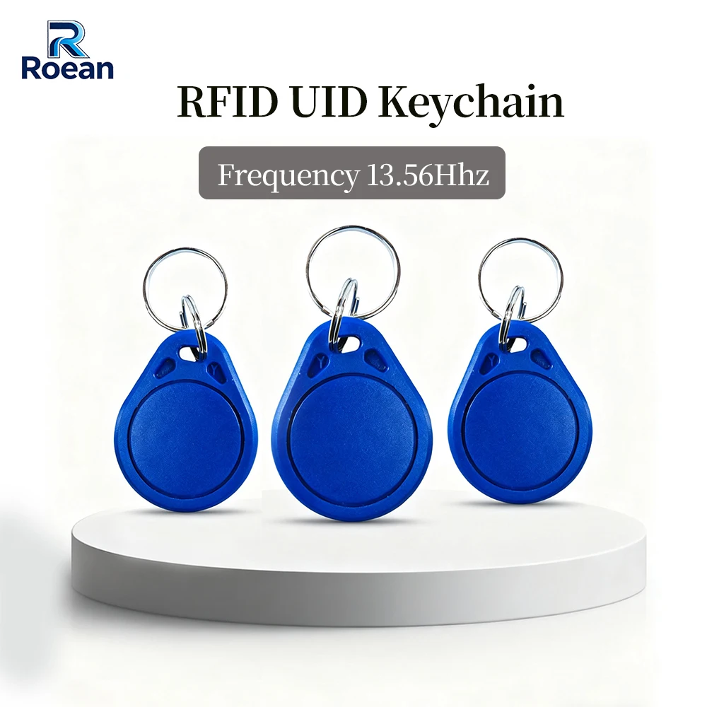 10/50PCS 13.56MHz UID Block 0 Sector Rewritable RFID Keyfob M1 S50 Contactless IC Keychain Token for Door Access Control