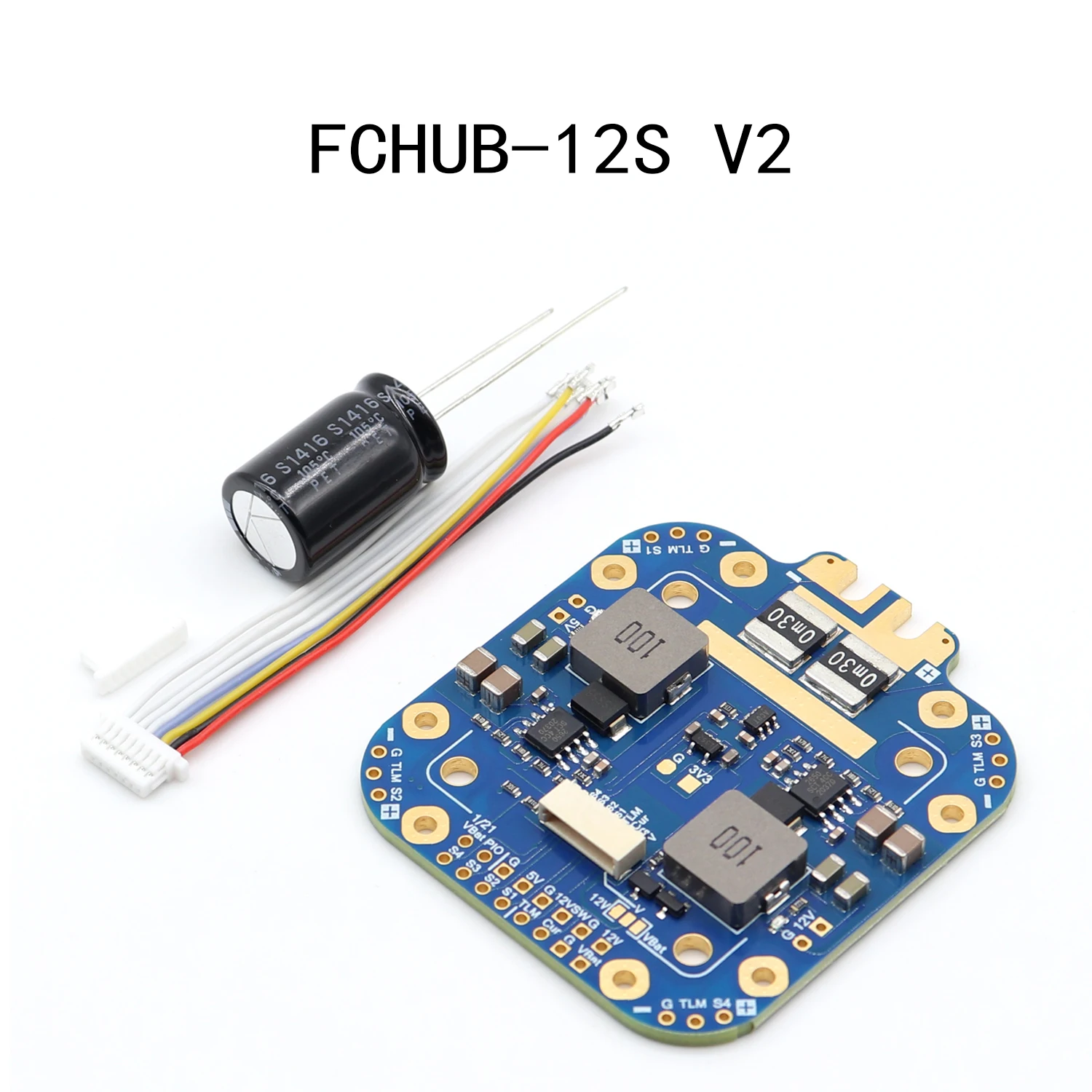 FCHUB-12S V2 5V / 12V Output 440A Current Sensor 30.5mm 3-12S LIPO for Multirotor X-Class Cinelifter RC FPV Drone DIY Parts