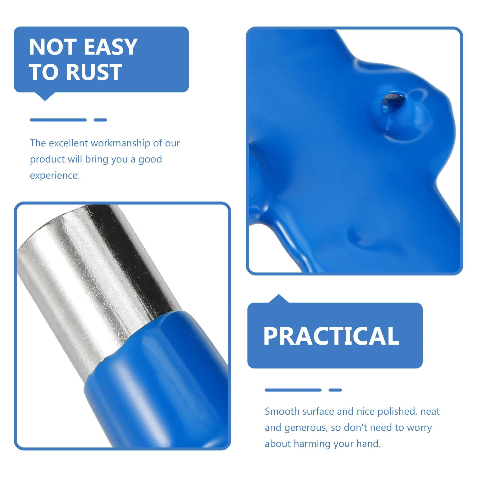 5pcs Cast Iron Triangle Handle Valve Handwheel Durable Rust-Proof Metal Connecting Rod Replacement For Industrial Use Smooth