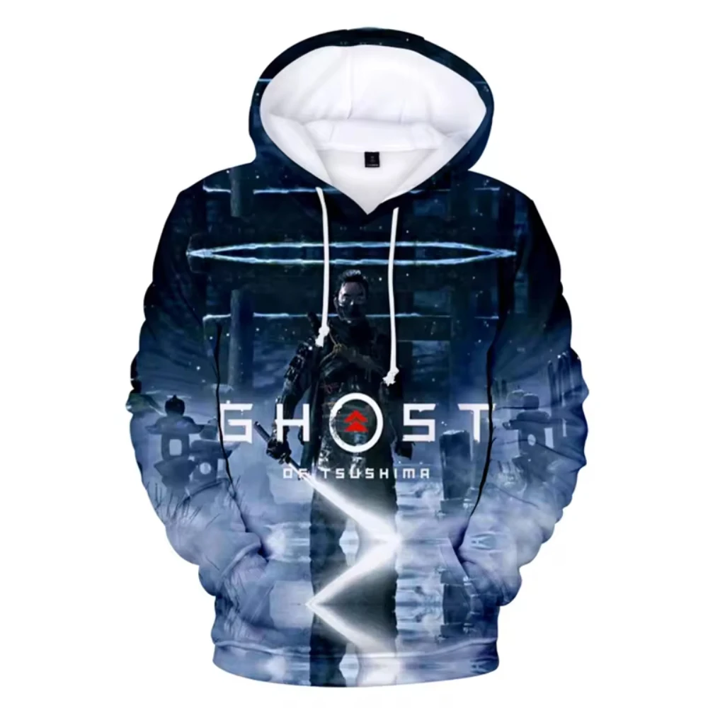 

Game Ghost Of Tsushima 3D Printed Men's Hoodie Autumn Casual Long Sleeves Oversized Pullover Sweatshirt Outdoor Unisex Clothing