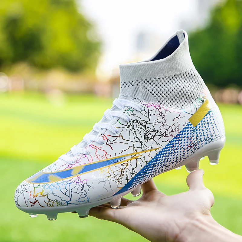 

2025 High Top Football Shoes New Spring Summer Low Top Soccer Shoes Fashionable Long Spike Short Spike Children's Sports Shoes L