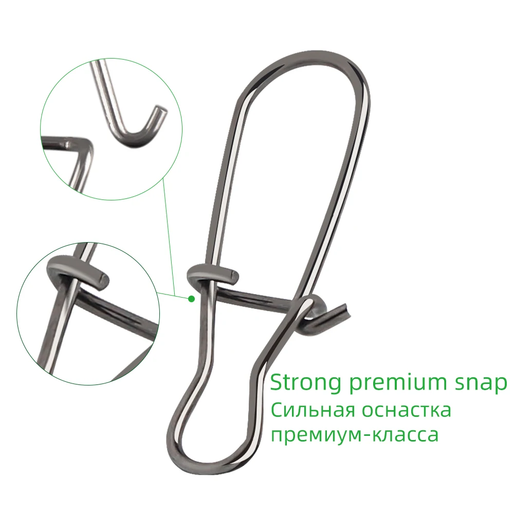 50 Uds. De broche de pesca con gancho, accesorios de Clip Fastlock, aparejos para anzuelo de señuelo giratorio de barril - imagen 4