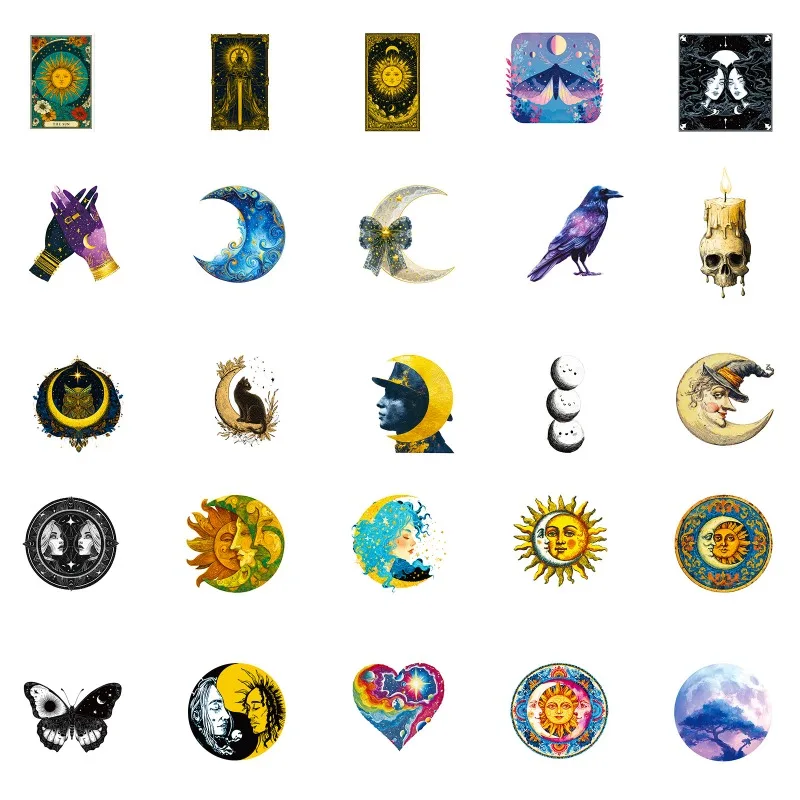 Autocollant de décoration Graffiti créatif mystérieux, 56 pièces, personnalité de dessin animé