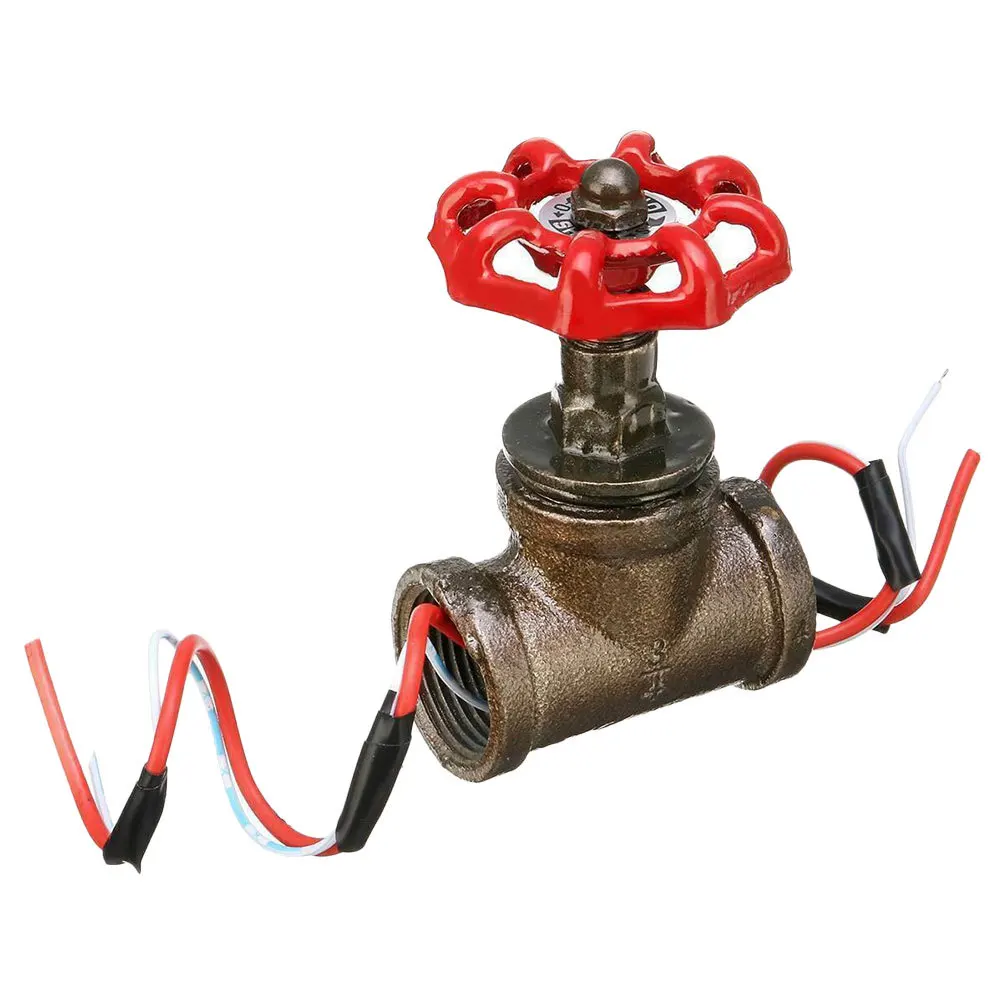 

Vintage Iron Stop Valve Light Switch Rotating Design for Steampunk Water Pipe Desk Lamp Switch Industrial Table Light Control