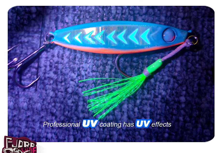 FJORD Rassel Metall Jig Angelköder 40g 60g 80g Nachtlicht Jigging Shore Casting Swimbait Neu 2023 Meer Salzwasser Angelgerät – Detail 3