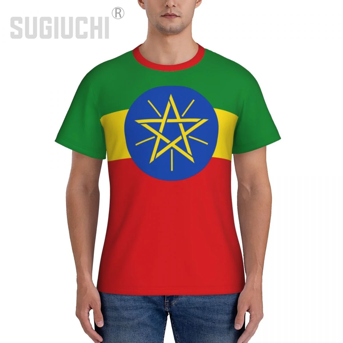 Tight Sports T-shirt Ethiopia Flag Ethiopians 3D For Men Women Tees jersey Clothes Soccer Football Fans Gift Patriotic T shirt