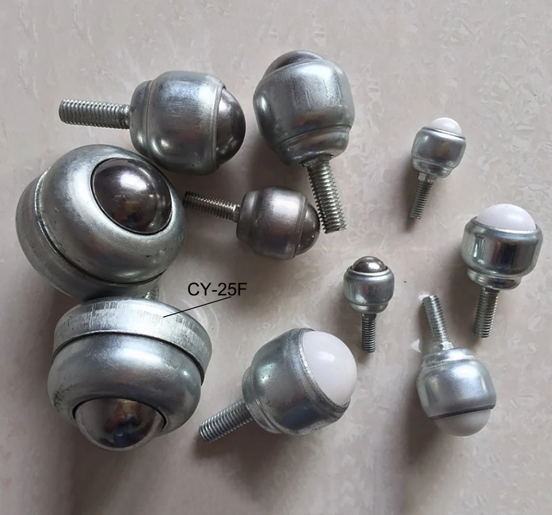 1 pçs CY-12D-CY-40F rolo bola roda universal com haste de metal giratória bola rodízio roda diy modelo móveis acessórios de ferragem