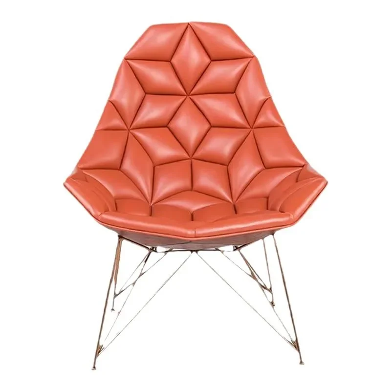 Nordic creative chair, designer fiberglass square chair, negotiate leisure