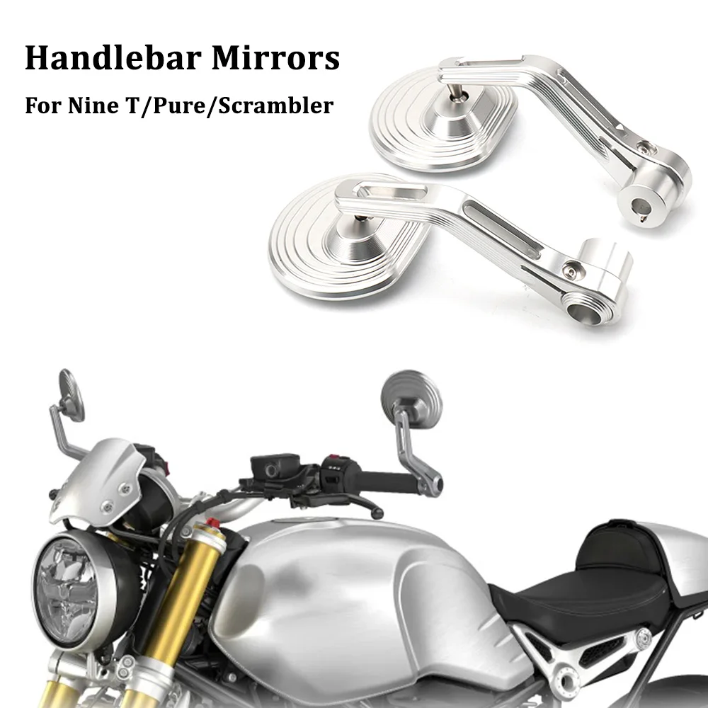 New Rearview Mirror Aluminum Bar End Side Handlebar Rear View Mirrors For BMW RNINET Scrambler Rninet Pure R NINE T Urban G/S