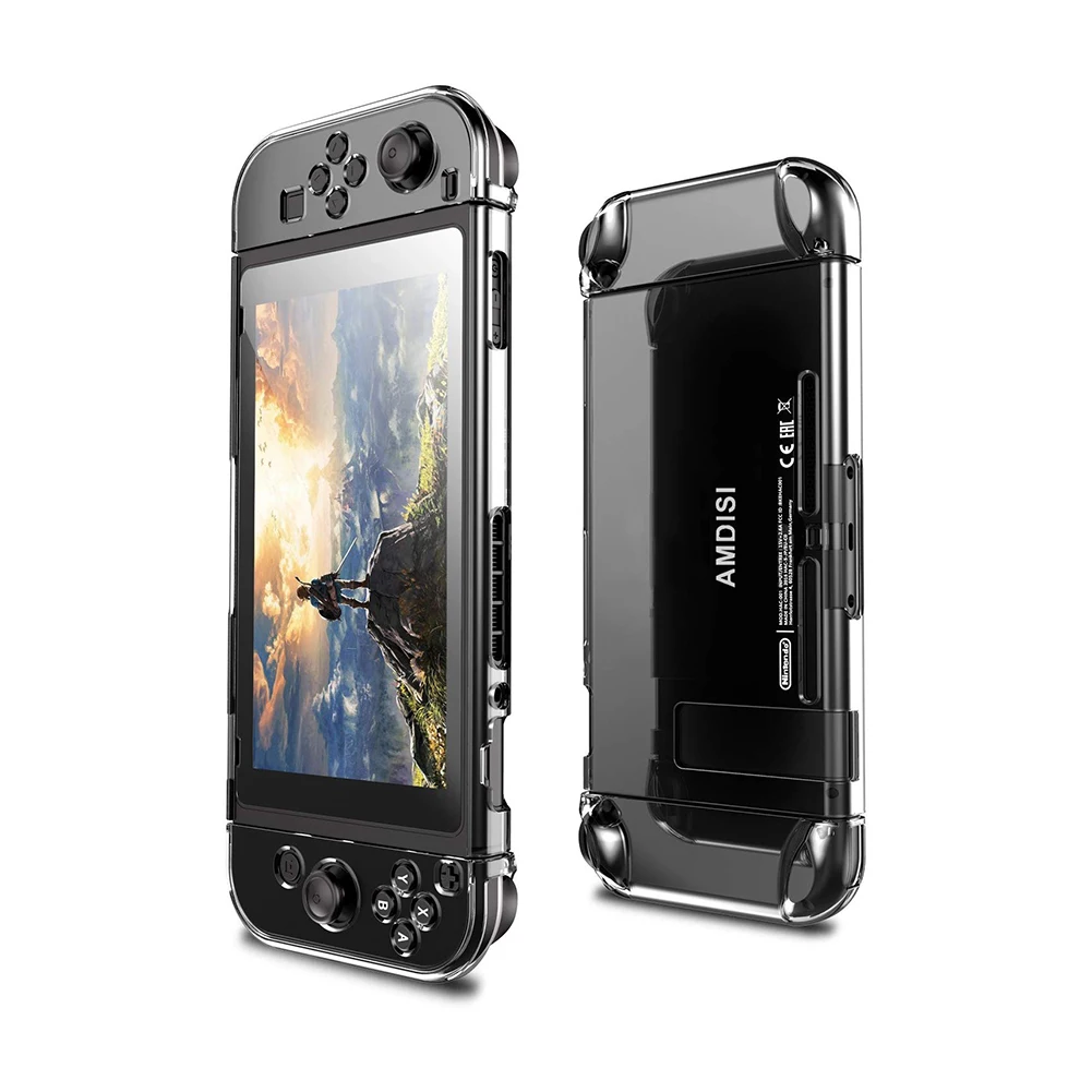 Transparent Crystal Clear Hard Case Shell Cover Protective For Nintendo Switch NS Console Joy-Con Handle Grip Game Console