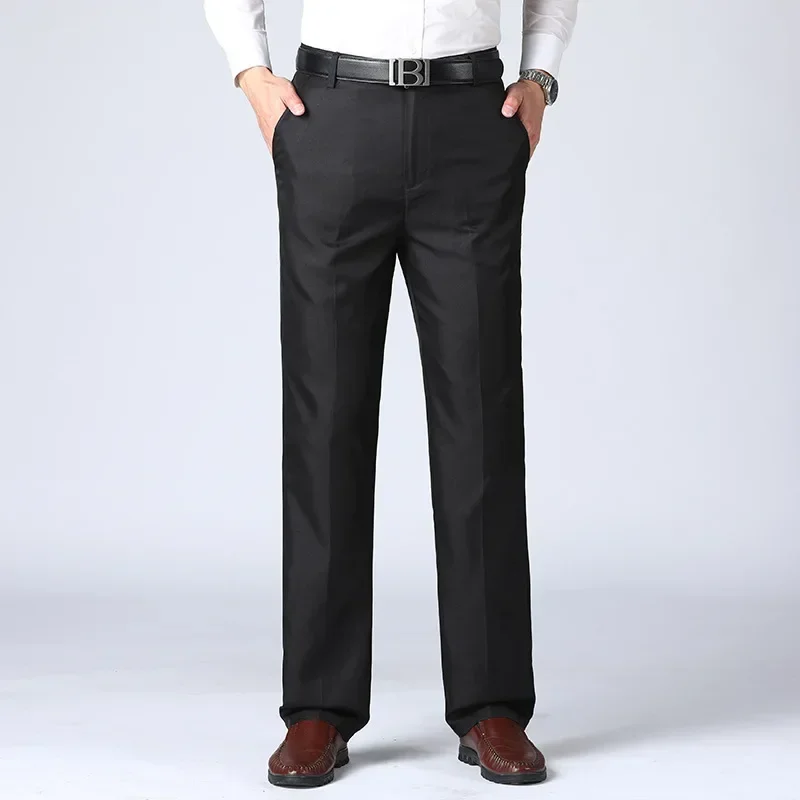 

MRMT 2025 Brand New Men's Trousers Pants For Male Imitation Ice Silk Men Trouser High Waist Casual Suit Pant Man Trousers