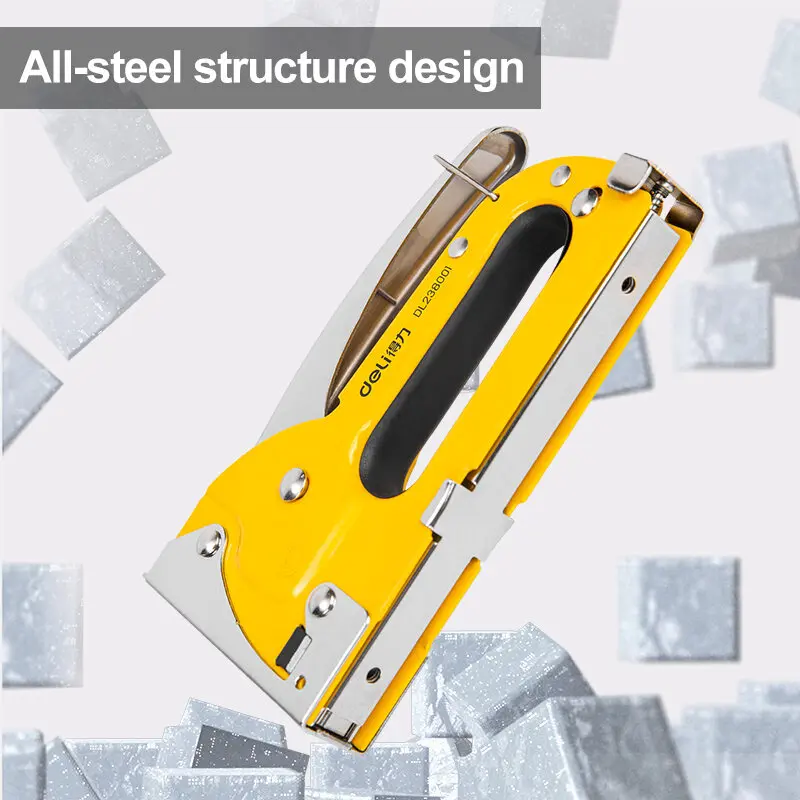 ديلي 3 في 1 دباسة مسدس مسامير التيلة الثقيلة الأثاث أداة للخشب الفولاذ المقاوم للصدأ المعادن النجارة أداة اليد للمنزل/DIY بها بنفسك