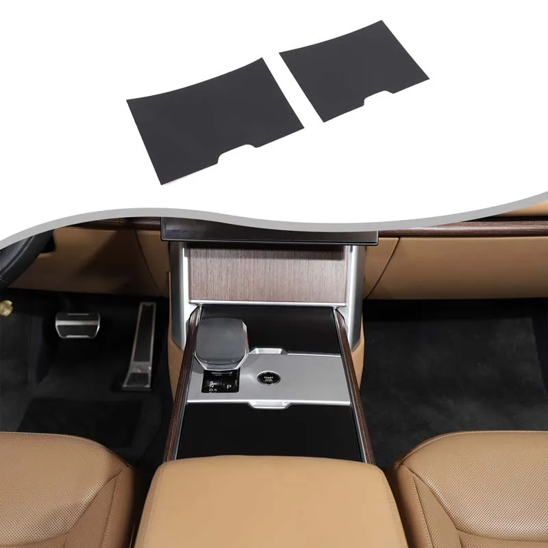 

2Pcs ABS carbon fiber For Land Rover Range Rover Vogue 2023+ car center control tea cup panel decorative sticker car accessories