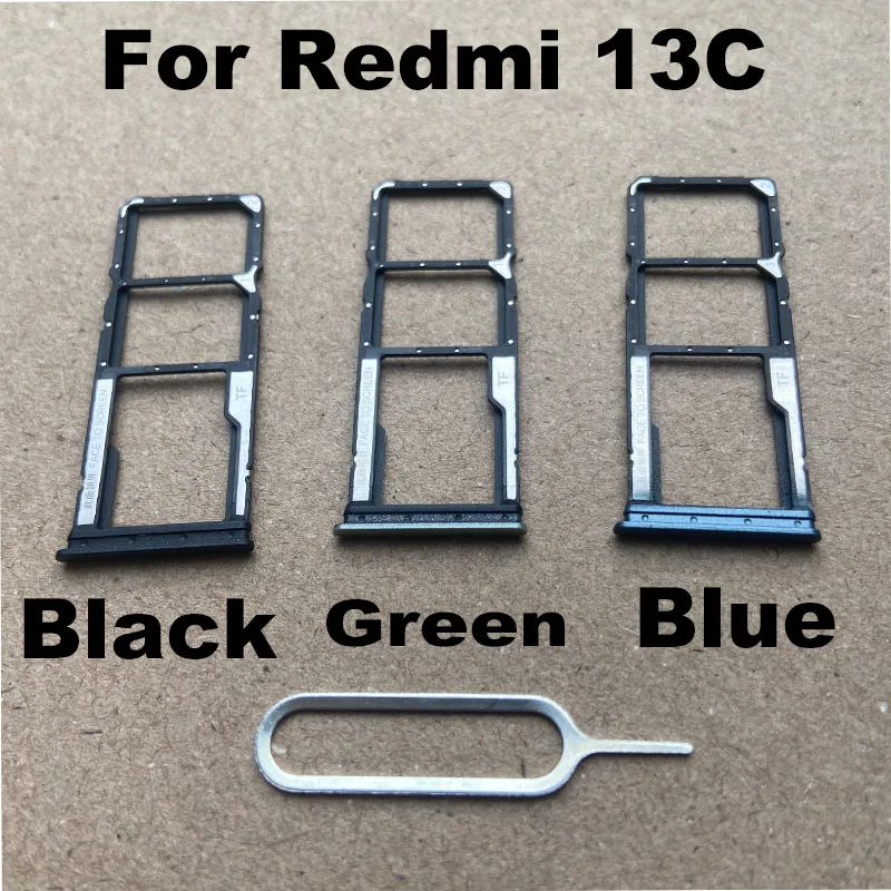 Nuovo per Xiaomi Redmi 13c Sim Card vassoio Slot Holder presa adattatore connettore parti di riparazione di ricambio