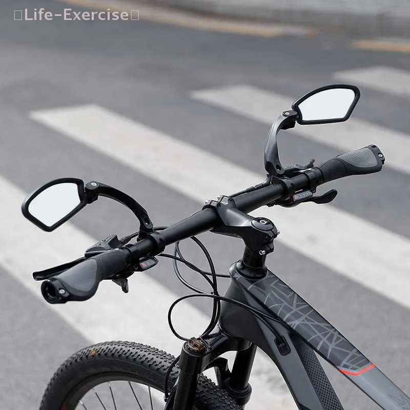 HD Lens Bicycle Rearview Mirror 360° Rotatable Mountain Bike Rearview Mirror Widened Wide Field